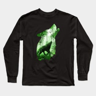 Evergreen Wolf Long Sleeve T-Shirt